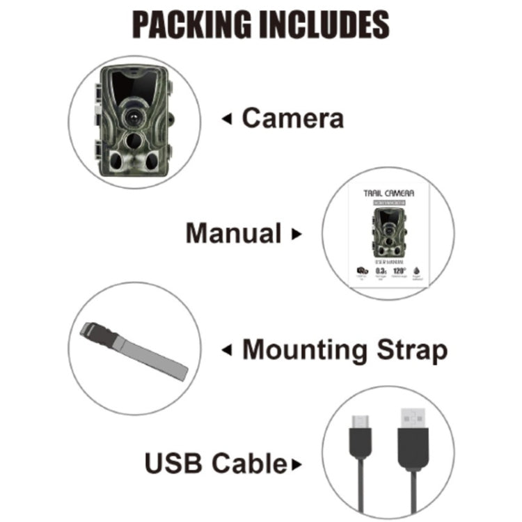 HC801A 8MP Waterproof IP65 IR Night Vision Security Hunting Trail Camera, Novatek 96650 Program, 120 Degree Wide Angle, 110 Degree PIR Sensing Angle, HC801A HC801A 8MP Waterproof IP65 IR Night Vision Security Hunting Trail Camera, Novatek 96650 Program, 120 Degree Wide Angle, 110 Degree PIR Sensing Angle, HC801A