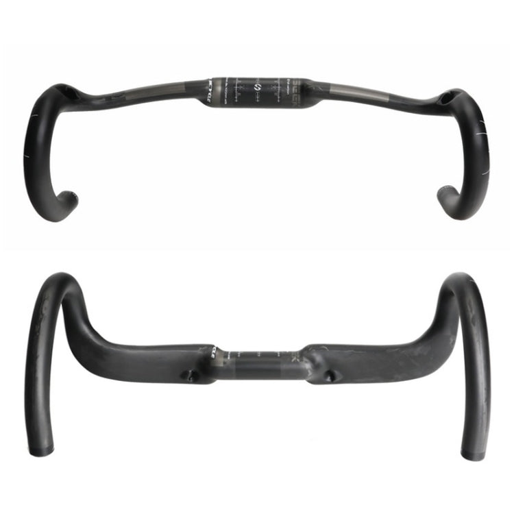 TOSEEK UD Carbon Fiber Texture Road Bike Handlebar, Size: 440mm (UD Matte), 440mm TOSEEK UD Carbon Fiber Texture Road Bike Handlebar, Size: 440mm (UD Matte), 440mm
