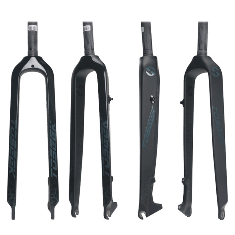 TOSEEK Ultra Light 26 Inch 385mm Mountain Bike Full Carbon Front Fork Straight Tube Disc Brake, 26 Inch 385mm TOSEEK Ultra Light 26 Inch 385mm Mountain Bike Full Carbon Front Fork Straight Tube Disc Brake, 26 Inch 385mm