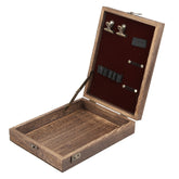 Multifunctional Artist Vintage Wooden Handmade Portable Messenger Bag