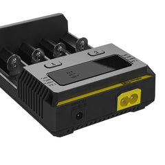 Nitecore NEW i4 Intelligent Digi Smart Charger with LED Indicator for 14500, 16340 (RCR123), 18650, 22650, 26650, Ni-MH and Ni-Cd (AA, AAA) Battery, NEW i4
