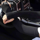 5 Boxes New Style Ice Silk Sleeves Fresh and Cool UV Protection Oversleeve, Open Fingers Style