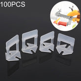 100 PCS 2.0mm Lengthen Tile Leveling System Clips Kit Wall Floor Tile Spacer Tiling Tool for Paving Locator Tool OG6480