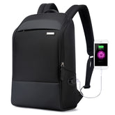 Bopai 751-006881 Business Anti-theft Waterproof Large Capacity Double Shoulder Bag,with USB Charging Port, Size: 30x14x44cm