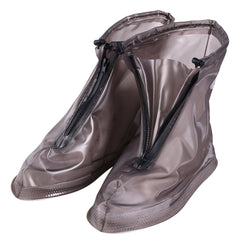 Fashion PVC Non-slip Waterproof Thick-soled Shoe Covers Size: XXL