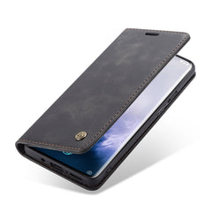 CaseMe-013 Multifunctional Retro Frosted Horizontal Flip Leather Case for OnePlus 7 Pro, with Card Slot & Holder & Zipper Wallet & Photo Frame, For OnePlus 7 Pro