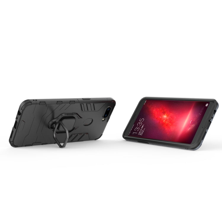 PC + TPU Shockproof Protective Case for OPPO R11s, with Magnetic Ring Holder PC + TPU Shockproof Protective Case for OPPO R11s, with Magnetic Ring Holder