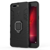 PC + TPU Shockproof Protective Case for OPPO R11s Plus, with Magnetic Ring Holder