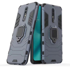 Shockproof PC + TPU Case with Magnetic Ring Holder for OPPO F11 / A9