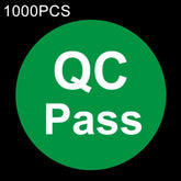 1000 PCS Round Shape QC Pass Sticker QC Pass Label