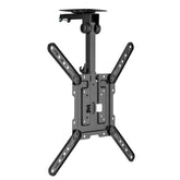 ProperAV Retractable Fold-Up Ceiling TV Bracket (23" - 55" / 20kg Capacity / VESA Max. 400x400) - Black