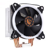 6 Copper Tubes CPU Heatsink Hydraulic Bearing Cooling Fan Silent Fan with RGB Colorful Lights 4 Pin for Intel: LGA775 1150 1151 1155 1156 1366 2011 (AMD: FM1 FM2 AM2 AM3+ AM4)