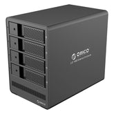 ORICO 9558RU3 5-Bay USB 3.0 Typ-B Aluminium 3,5 Zoll SATA HDD Gehäuse Speicherfestplattenbox, unterstützt RAID 0/5 Modus, SATA (RAID 0/5 Modus) Schwarz, SATA (RAID 0/5 Modus) Silber