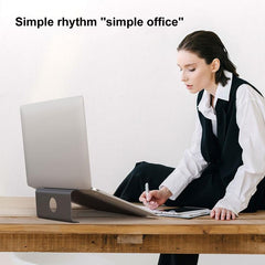 Aluminum Cooling Stand for Laptop, Suitable for Mac Air, Mac Pro, iPad, and Other 11-17 inch Laptops