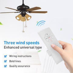 Universal Ceiling Fan Lamp Remote Control Kit 85-265V Timing Wireless Control Switch Adjusted Wind Speed Transmitter Receiver
