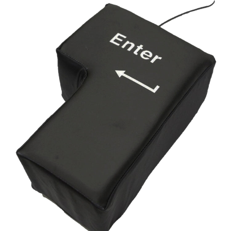 Big Enter Button USB Computer Desktop Pillow Creative Vent Enter Key Hand Pillow(Black) Big Enter Button USB Computer Desktop Pillow Creative Vent Enter Key Hand Pillow(Black)