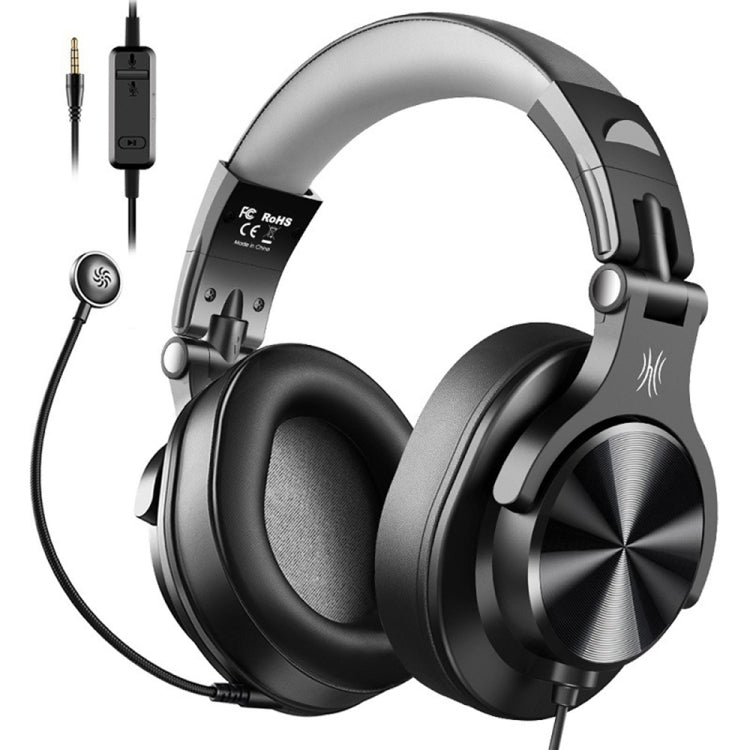 Auriculares con cable y micrófono con reducción de ruido montados en la cabeza OneOdio A71D, A71D