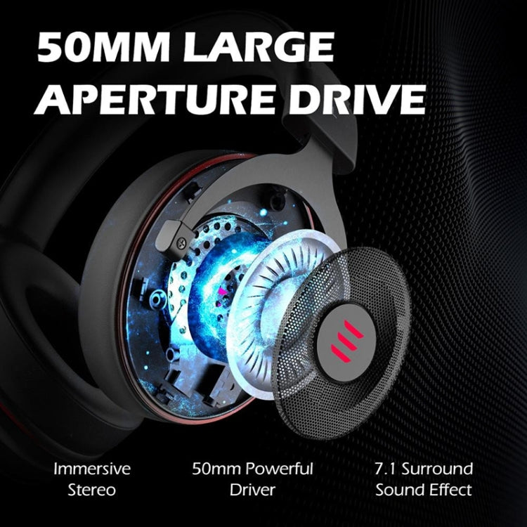EKSA E900 Pro 7.1 Gaming Wire-Controlled Head-mounted USB Luminous Gaming Headset with Microphone EKSA E900 Pro 7.1 Gaming Wire-Controlled Head-mounted USB Luminous Gaming Headset with Microphone