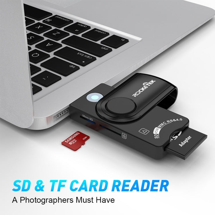 ROCKETEK CR310 USB 2.0 + TF Card + SD Card + SIM Card + Smart Card Multi-function Card Reader, USB 2.0 ROCKETEK CR310 USB 2.0 + TF Card + SD Card + SIM Card + Smart Card Multi-function Card Reader, USB 2.0