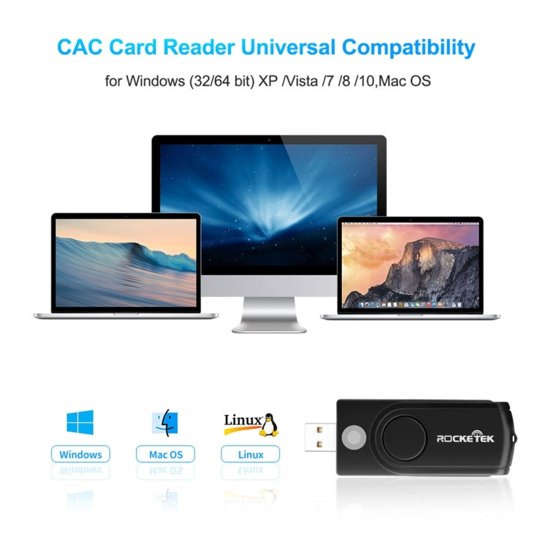 ROCKETEK CR310 USB 2.0 + TF Card + SD Card + SIM Card + Smart Card Multi-function Card Reader, USB 2.0 ROCKETEK CR310 USB 2.0 + TF Card + SD Card + SIM Card + Smart Card Multi-function Card Reader, USB 2.0
