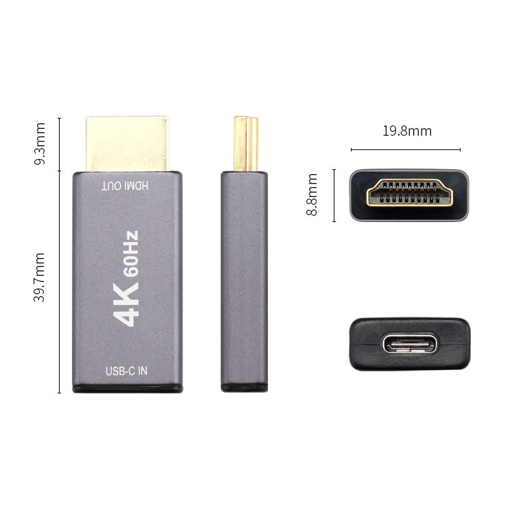 USB 3.1 Type-C / USB-C Female to HDMI Male Adapter USB 3.1 Type-C / USB-C Female to HDMI Male Adapter