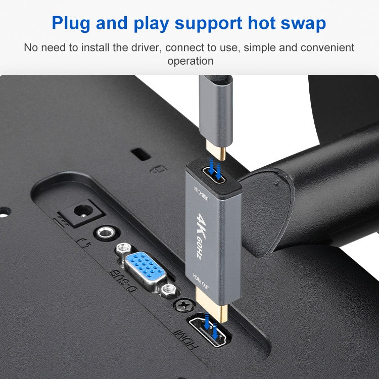USB 3.1 Type-C / USB-C Female to HDMI Male Adapter USB 3.1 Type-C / USB-C Female to HDMI Male Adapter