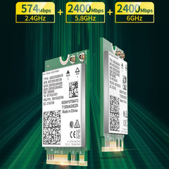 COMFAST AX210 vPro-M 5374Mbps Bluetooth 5.2 Tri-band Wireless Network Card