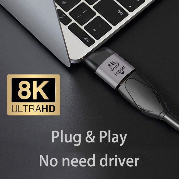 8K 60Hz HDMI Female to USB-C / Type-C Male Adapter, HDMI Female to Type-C Male 8K 60Hz HDMI Female to USB-C / Type-C Male Adapter, HDMI Female to Type-C Male