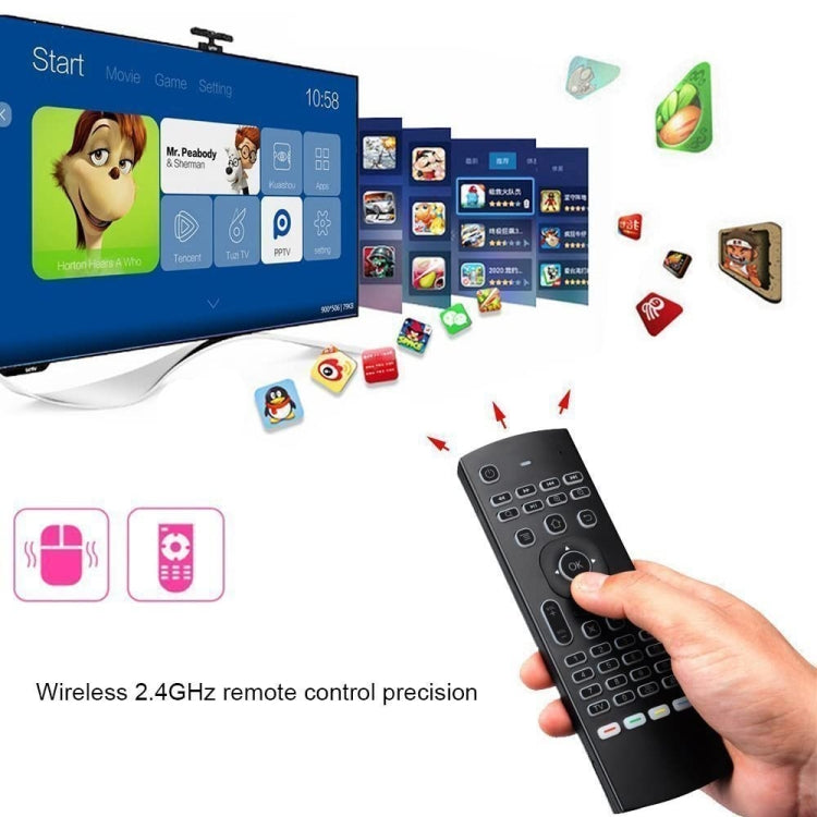 MX3-L Voice with Backlight 2.4GHz Fly Air Mouse Wireless Keyboard Remote Control, Voice with Backlit MX3-L Voice with Backlight 2.4GHz Fly Air Mouse Wireless Keyboard Remote Control, Voice with Backlit