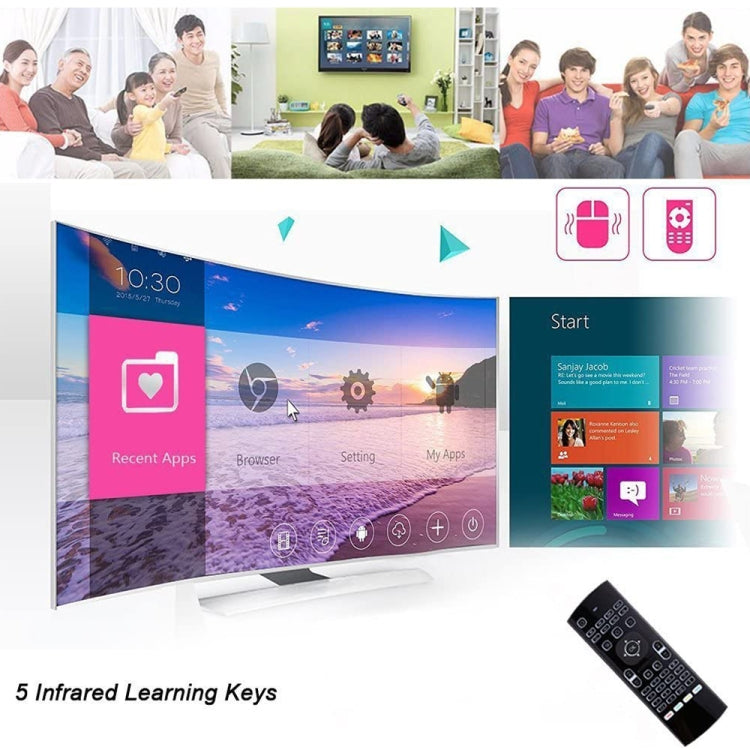 MX3-L Voice with Backlight 2.4GHz Fly Air Mouse Wireless Keyboard Remote Control, Voice with Backlit MX3-L Voice with Backlight 2.4GHz Fly Air Mouse Wireless Keyboard Remote Control, Voice with Backlit