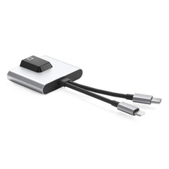 NK-1056Pro 3 in 1 8-polig + USB-C/Typ-C-Stecker auf 8-poligen Ladeanschluss + Ethernet + 3,5-mm-Kopfhörerbuchsenadapter, NK-1056Pro