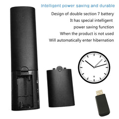 Q5 Voice Foreign Version USB 2.4G Wireless Voice Flying Mouse Remote Control, Support Set-Top Box / Computer