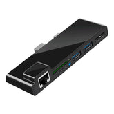 Rocketek SH768 6 in 1 RJ45 / USB 3.0 / HDMI / SD / TF HUB Adapter for Surface Pro 5 / 6, For Surface Pro 5 / 6 with RJ45