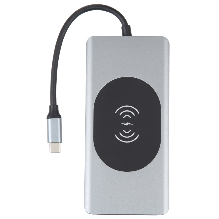 14 in 1 Type-C Docking Station with Wireless Charging(1000M Network Port), 14 in 1 14 in 1 Type-C Docking Station with Wireless Charging(1000M Network Port), 14 in 1