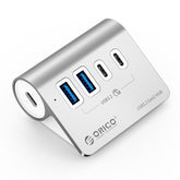 ORICO M3CU2 Aluminum Alloy 4-Port Type-C And USB 3.2 Gen2 10Gbps HUB, M3CU2