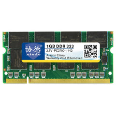 XIEDE X008 DDR 333MHz 1GB General Full Compatibility Memory RAM Module for Laptop, 333MHz 1GB