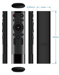 Mando a distancia universal somatosensorial Q5 2,4 G RF 3D cepillado