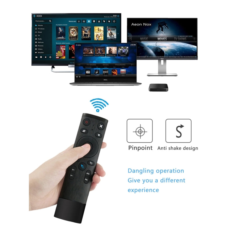 Mando a distancia universal somatosensorial Q5 2,4 G RF 3D cepillado Mando a distancia universal somatosensorial Q5 2,4 G RF 3D cepillado