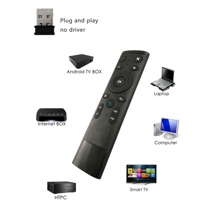 Mando a distancia universal somatosensorial Q5 2,4 G RF 3D cepillado Mando a distancia universal somatosensorial Q5 2,4 G RF 3D cepillado