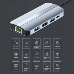BYL-2206 9 in 1 USB-C / Type-C to USB Multifunctional Docking Station HUB Adapter, BYL-2206