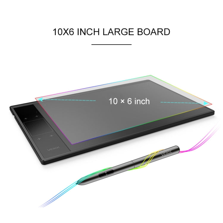 VEIKK A30 10x6 inch 5080 LPI Smart Touch Electronic Graphic Tablet, with Type-c Interface, A30 VEIKK A30 10x6 inch 5080 LPI Smart Touch Electronic Graphic Tablet, with Type-c Interface, A30