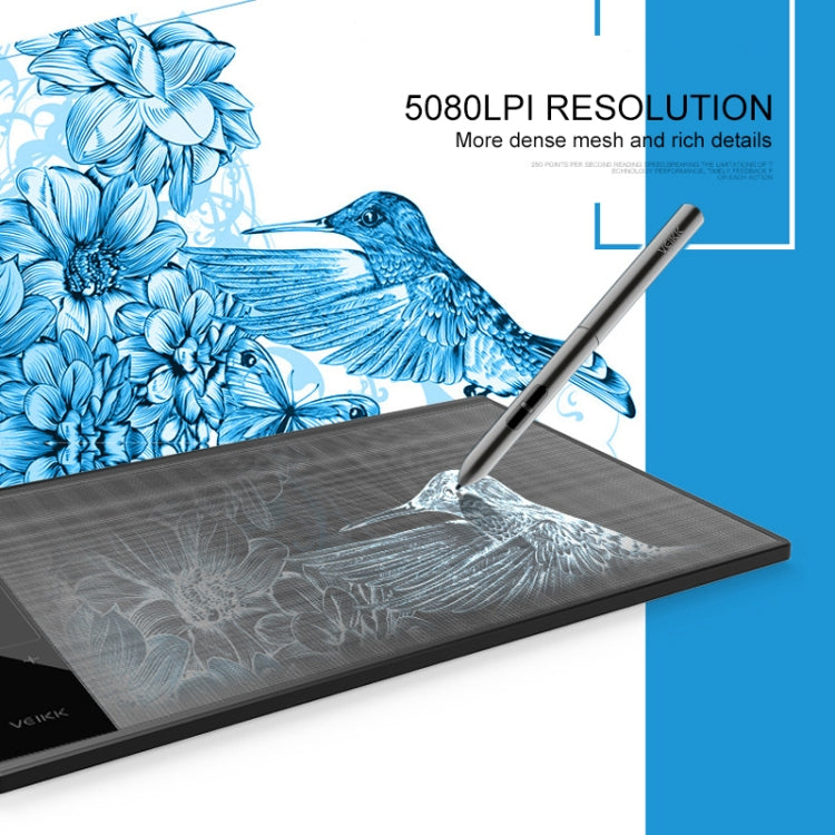 VEIKK A30 10x6 inch 5080 LPI Smart Touch Electronic Graphic Tablet, with Type-c Interface, A30 VEIKK A30 10x6 inch 5080 LPI Smart Touch Electronic Graphic Tablet, with Type-c Interface, A30