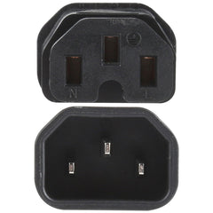C13 to C15 Groove AC Power Plug Adapter Converter Socket, C13 to C15 Groove