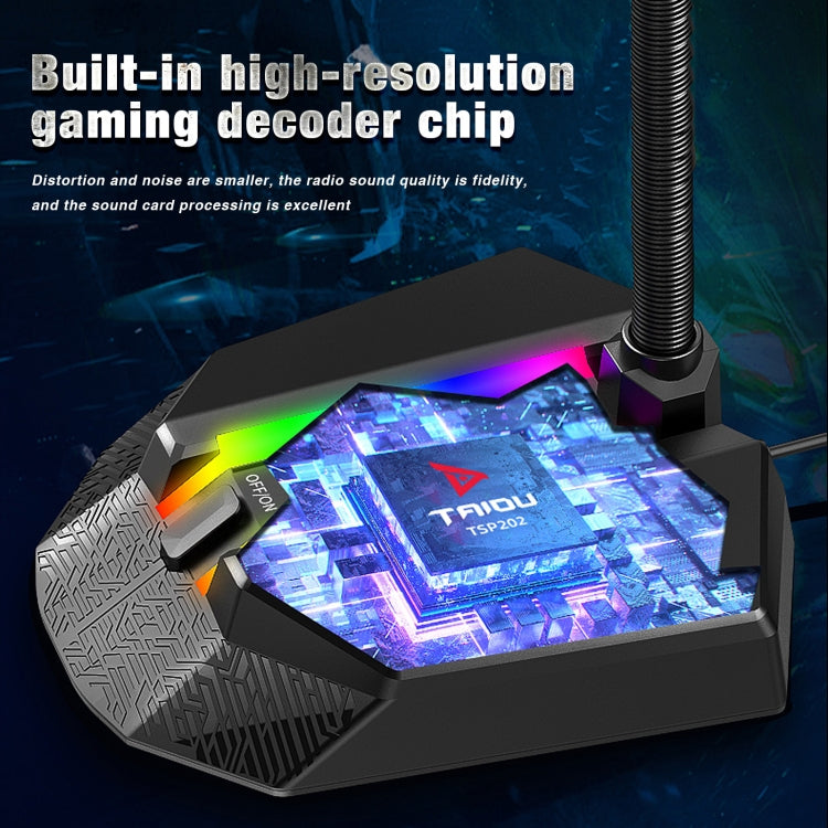 HXSJ TSP202 RGB Lighting Bendable USB Voice Chat Video Conference Microphone HXSJ TSP202 RGB Lighting Bendable USB Voice Chat Video Conference Microphone