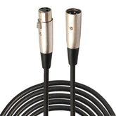 5m 3-Pin XLR Male to XLR Female MIC Shielded Cable Microphone Audio Cord, Length: 5m