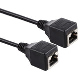RJ45 Female to Female Ethernet LAN Network Extension Cable Cord, Cable Length: 60cm, 60cm