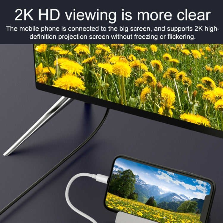 75215 5 in 1 8 Pin to HDMI + SD Card Slot + TF Card Slot + USB + 8 Pin Charging Port HD Video Converter, 75215 75215 5 in 1 8 Pin to HDMI + SD Card Slot + TF Card Slot + USB + 8 Pin Charging Port HD Video Converter, 75215