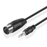 Audio-Adapterkabel, 3,5 mm Stereo-Buchse auf 5-poligen DIN-MIDI-Stecker, Kabellänge: 1,5 m
