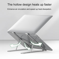 Portable Adjustable Laptop Stand Desktop Lifting Height Increase Rack Folding Heat Dissipation Holder, Style: Fan, Style: Fan