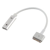 Adaptador de carga de 5 pines MagSafe 2 (en forma de T) a USB-C/Tipo C PD, Tipo C a MagSafe 2